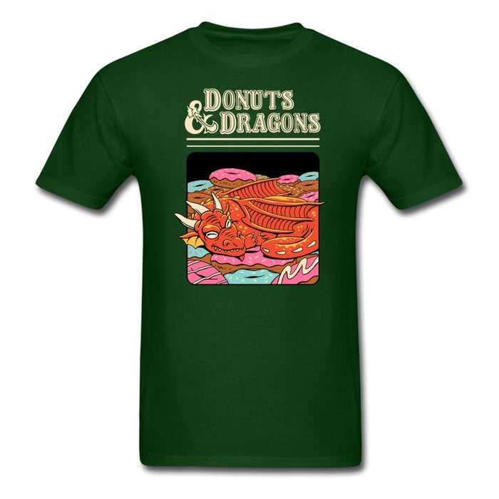 Donuts And Dragons Unisex Classic T-Shirt - forest green / S