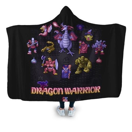 Dragon Warrior Hooded Blanket - Adult / Premium Sherpa