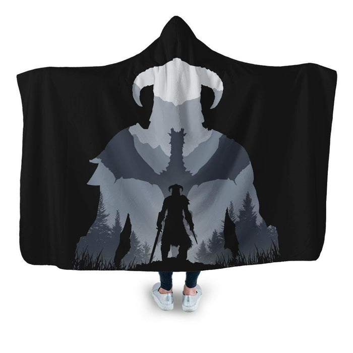 Dragonborn Hooded Blanket - Adult / Premium Sherpa