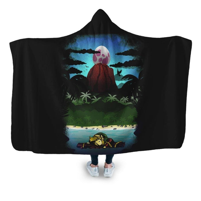 Dream Island Hooded Blanket - Adult / Premium Sherpa