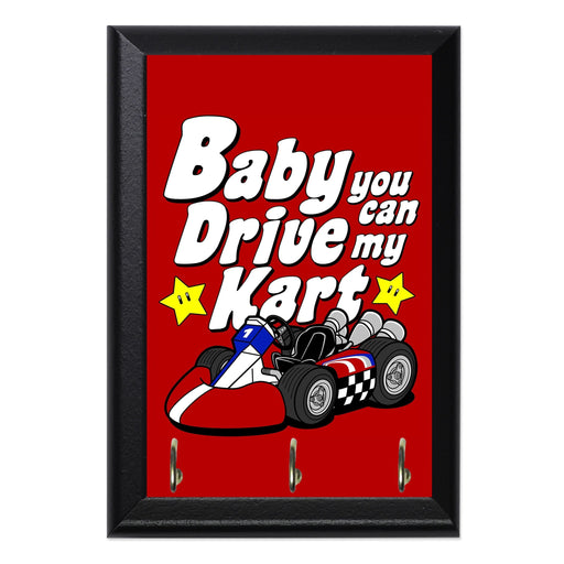 Drive My Kart Key Hanging Plaque - 8 x 6 / Yes