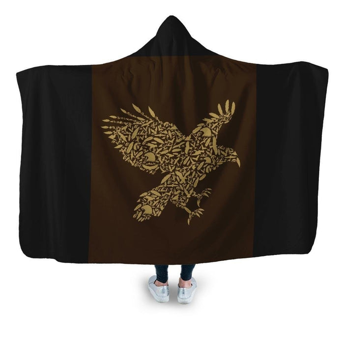 Eagle Hooded Blanket - Adult / Premium Sherpa