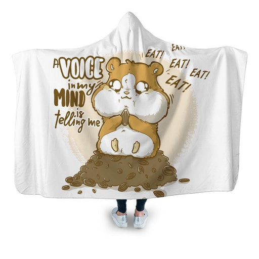 Eat! Hooded Blanket - Adult / Premium Sherpa