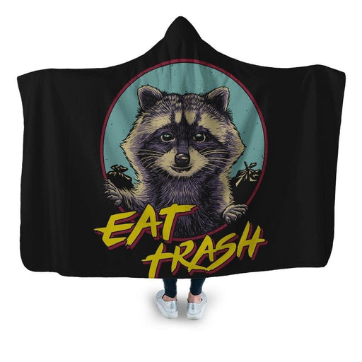 Eat Trash Hooded Blanket - Adult / Premium Sherpa