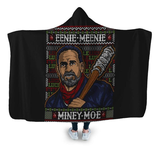 Eenie Meenie Miney Moe Hooded Blanket - Adult / Premium Sherpa