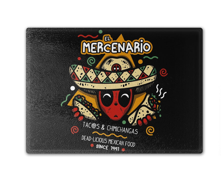 El Mercenario Mexican Food Cutting Board