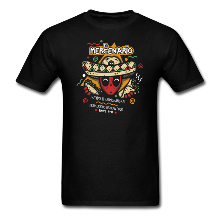 El Mercenario Mexican Food Unisex Classic T-Shirt - black / S