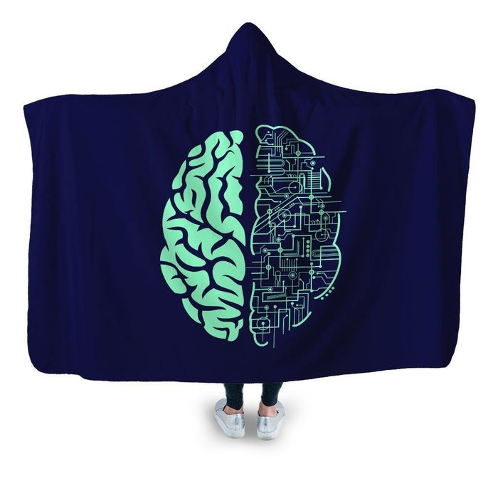 Electric Brain Hooded Blanket - Adult / Premium Sherpa