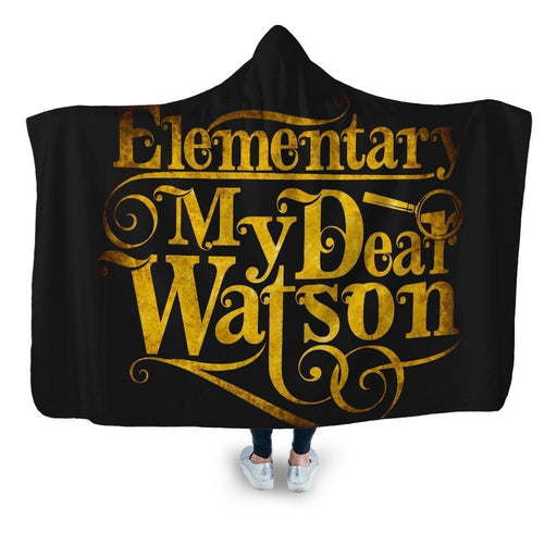 Elementary Hooded Blanket - Adult / Premium Sherpa