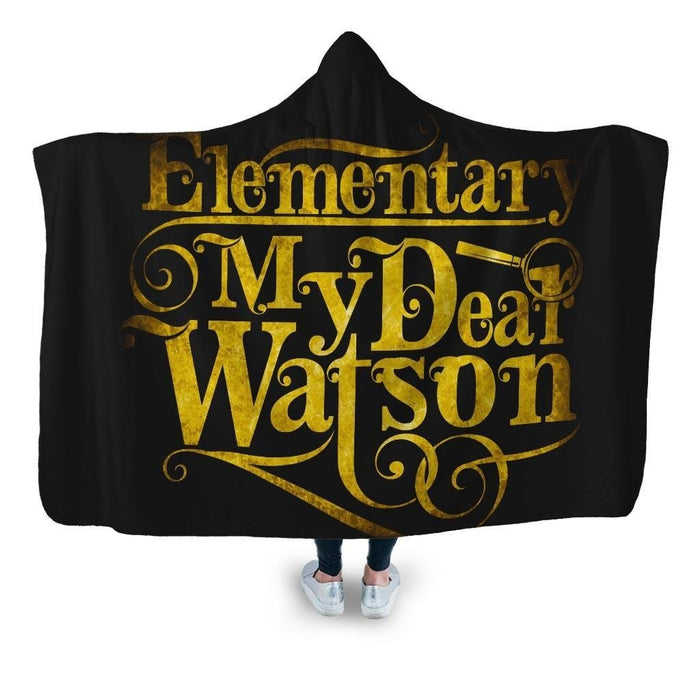 Elementary Hooded Blanket - Adult / Premium Sherpa