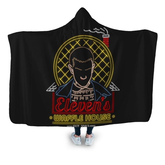 Elevens Waffles Hooded Blanket - Adult / Premium Sherpa