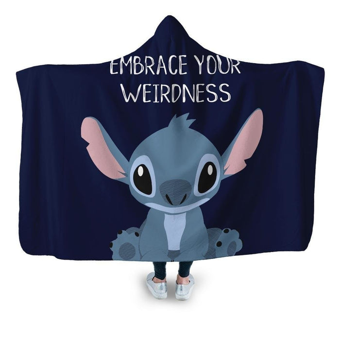 Embrace Your Weirdness Hooded Blanket - Adult / Premium Sherpa