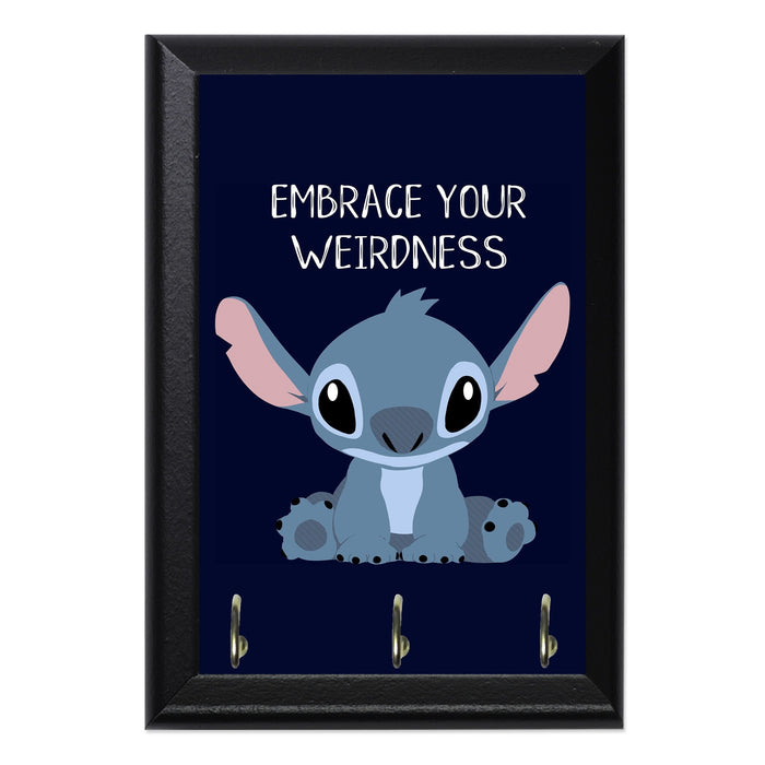 Embrace your weirdness Key Hanging Plaque - 8 x 6 / Yes
