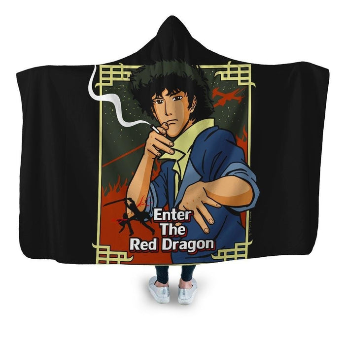 Enter The Red Dragon Hooded Blanket - Adult / Premium Sherpa