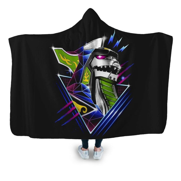 Epic Green Dragon Hooded Blanket - Adult / Premium Sherpa