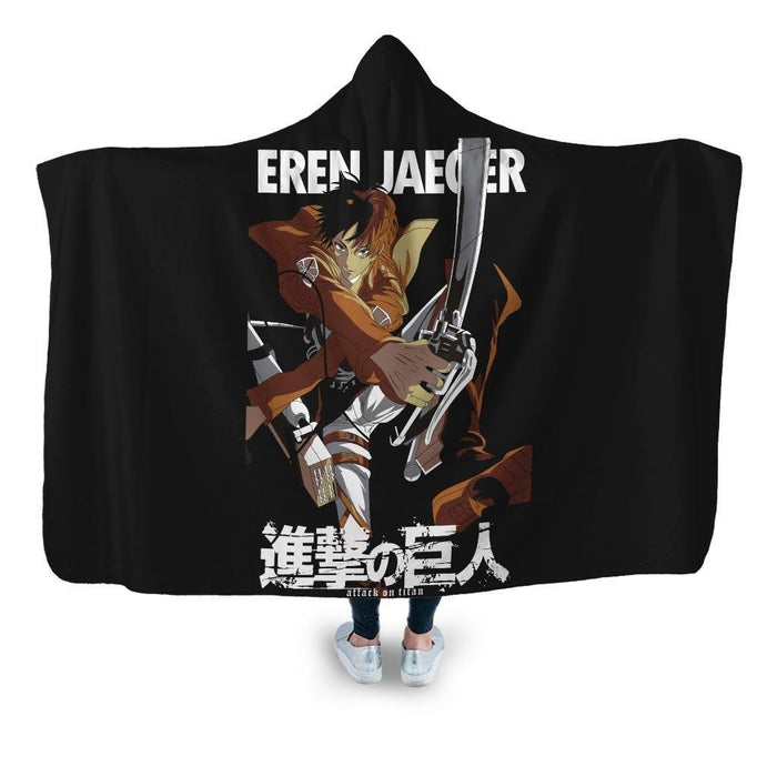Eren Jaeger Hooded Blanket - Adult / Premium Sherpa