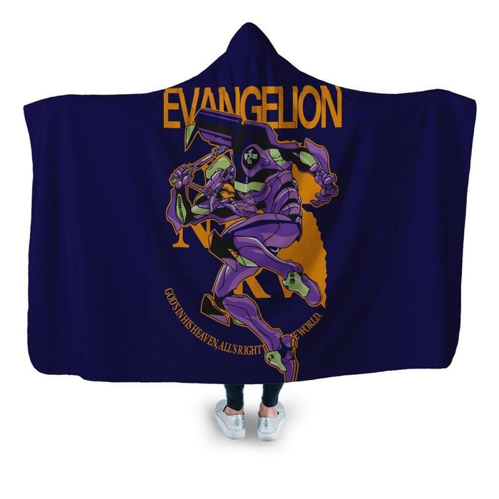 Evangelion Hooded Blanket - Adult / Premium Sherpa