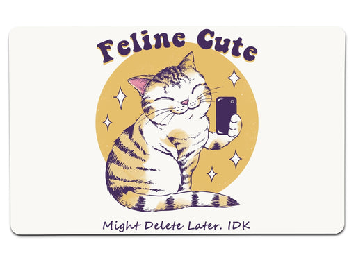 Feline Cute Challenge Large Mouse Pad