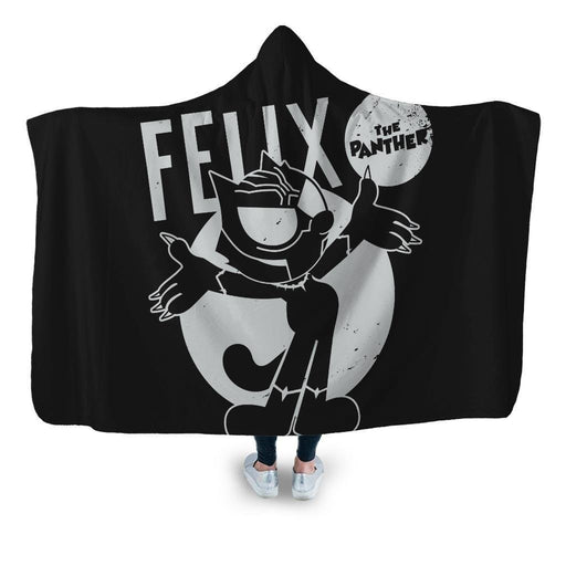 Felix The Panther Hooded Blanket - Adult / Premium Sherpa