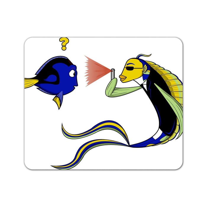 Fib (Fish In Black) Mouse Pad