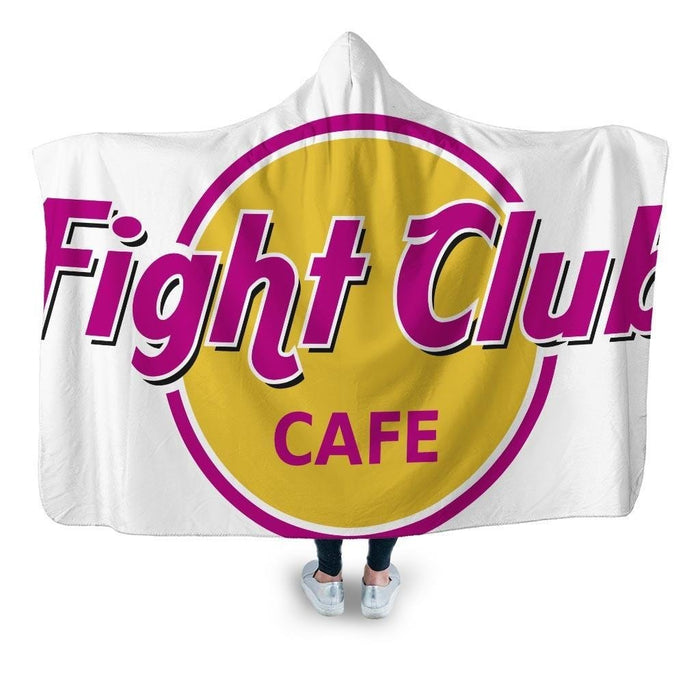 Fight Club Cafe Hooded Blanket - Adult / Premium Sherpa