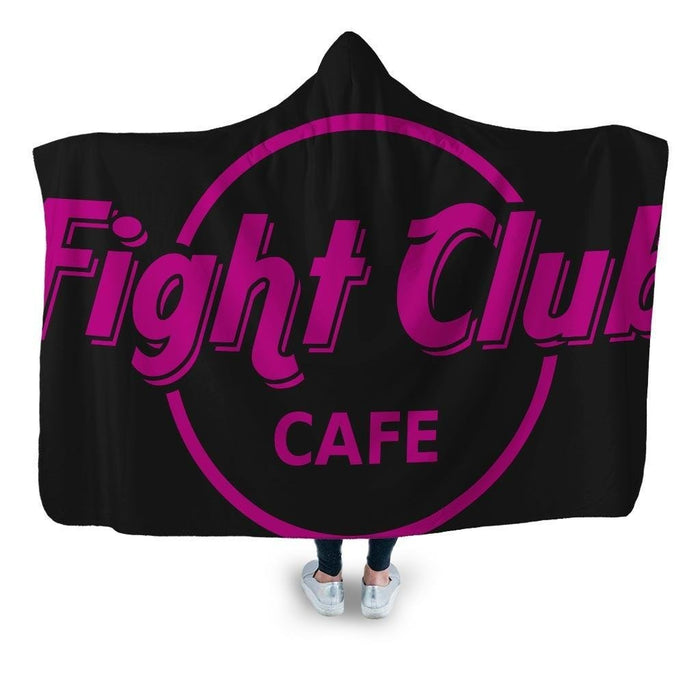 Fight Club Cafe v2 Hooded Blanket - Adult / Premium Sherpa