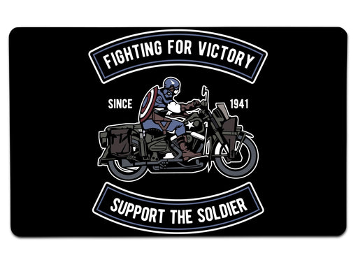 Fighting For Victory Large Mouse Pad