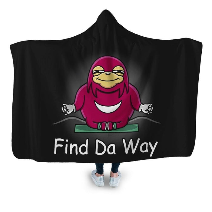 Find Da Way Hooded Blanket - Adult / Premium Sherpa