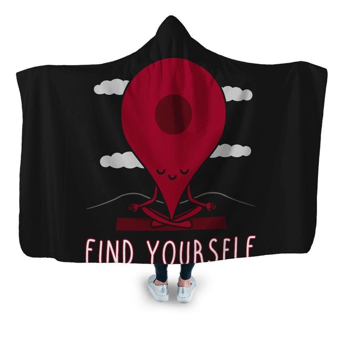 Find Yourself Hooded Blanket - Adult / Premium Sherpa