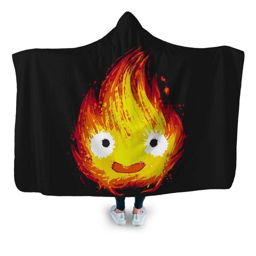 Fire Demon Hooded Blanket - Adult / Premium Sherpa