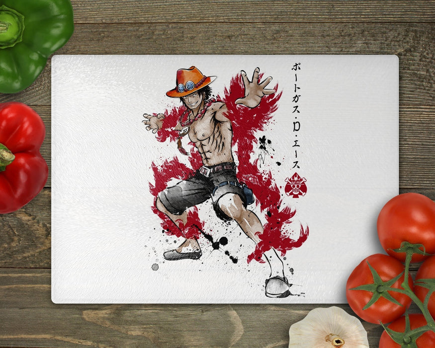 Fire Fist Ace Cutting Board