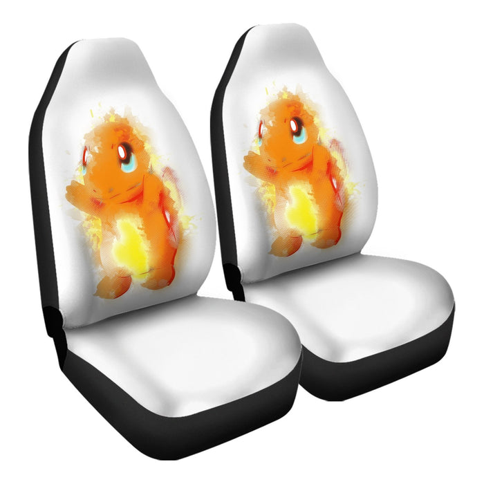 Fire Watercolor Car Seat Covers - One size