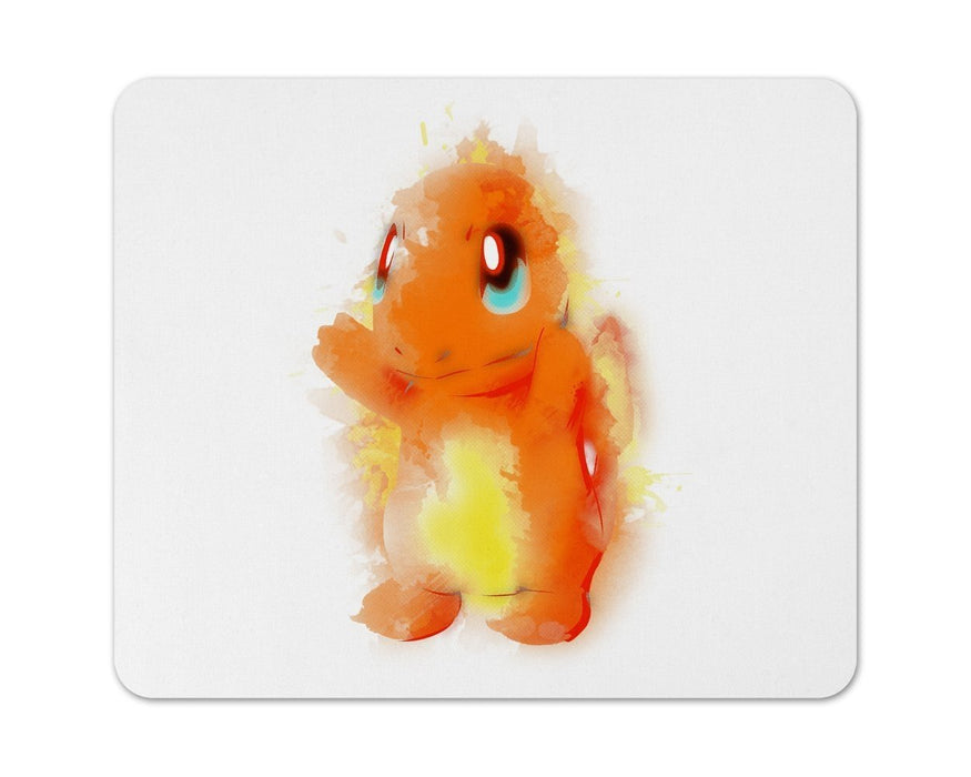 Fire Watercolor Mouse Pad