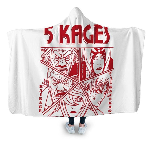 Five Kage Hooded Blanket - Adult / Premium Sherpa