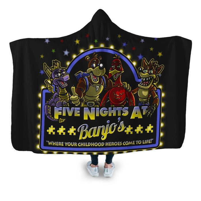 Five Nights At Banjos Hooded Blanket - Adult / Premium Sherpa