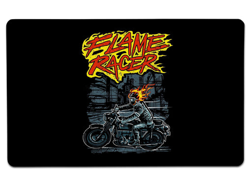 Flame Racer Large Mouse Pad