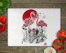 Flamingo Garden Cutting Board