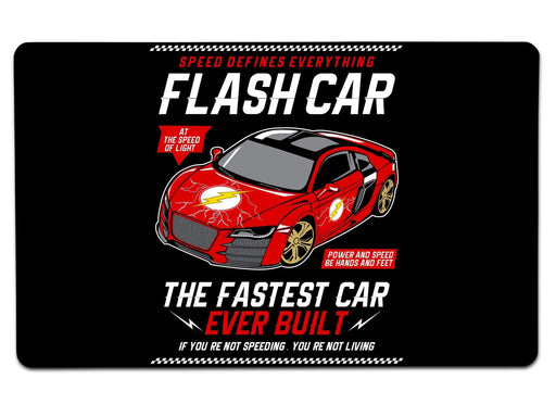 Flash Car Large Mouse Pad