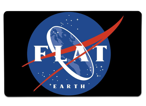 Flat Earth N A S Large Mouse Pad