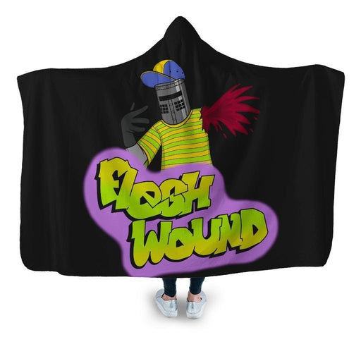 Flesh Wound Hooded Blanket - Adult / Premium Sherpa