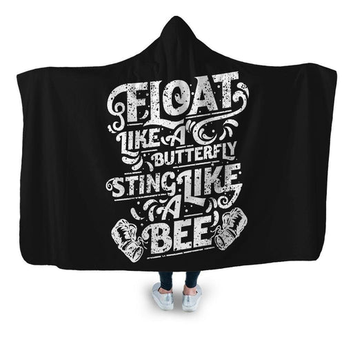Float Like A Butterfly Hooded Blanket - Adult / Premium Sherpa
