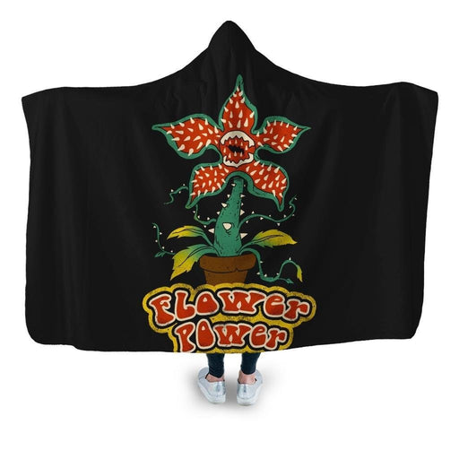 Flower Power Demogorgon Hooded Blanket - Adult / Premium Sherpa
