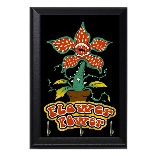 Flower Power Demogorgon Wall Plaque Key Holder - 8 x 6 / Yes