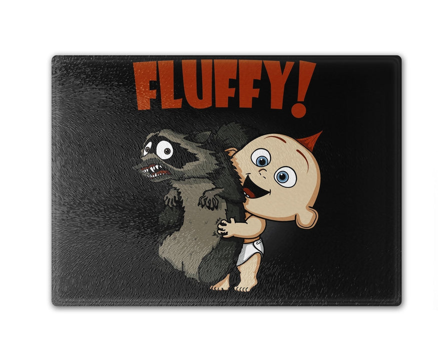 Fluffy Racoon Cutting Board