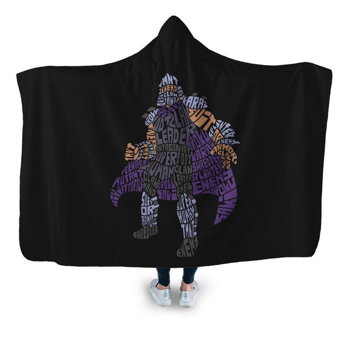 Foot Clan Leader Hooded Blanket - Adult / Premium Sherpa