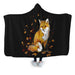 Fox In The Night Hooded Blanket - Adult / Premium Sherpa