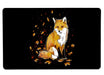 Fox In The Night Large Mouse Pad