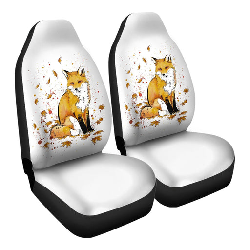 Fox In The Snow Car Seat Covers - One size