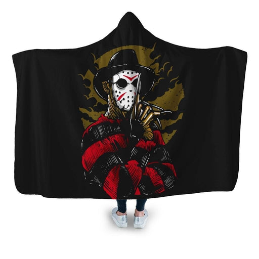 Freddy Vs Jason Hooded Blanket - Adult / Premium Sherpa