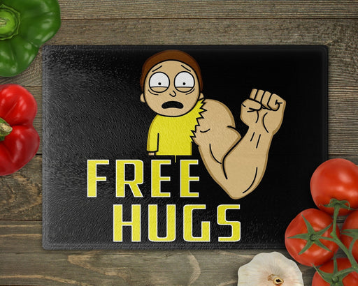 Free Hugs Morty Cutting Board